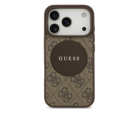 Guess 4G Circle Classic Logo MagSafe do iPhone 17 Pro brązowy - 1365487 - zdjęcie 3